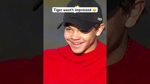 Charlie Woods’ LUCKY shot 😂