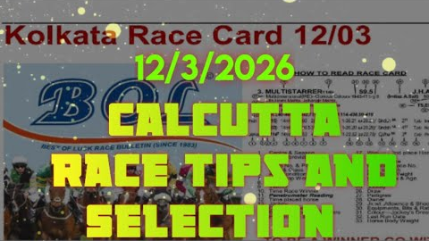 🔥 Calcutta Race Tips and Selection || The Mysore Race Club Ltd Cup 🏆