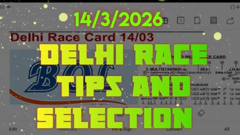 Delhi Race Tips and Selection || The Ultimate Victory Plate 