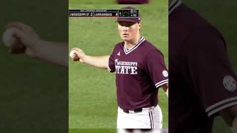 MONSTER HR by Zack Stewart 115 MPH Off the Bat  #baseball #arkansas #razorbacks #sports