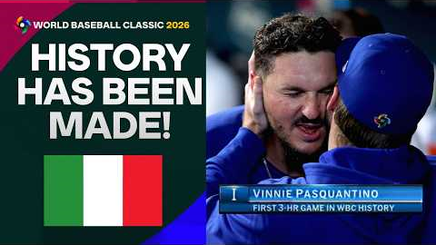 THE FIRST THREE-HOMER GAME IN WORLD BASEBALL CLASSIC HISTORY belongs to Vinnie Pasquantino 🫨