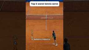 Top 5 worst tennis serves! #tennis #bublik