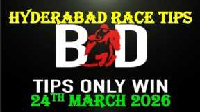 HYDERABAD RACE TIPS | 24/03/2026 | HORSE RACING TIPS | HYDERABAD HORSE RACE | HORSE | (@TIPSONLYWIN)
