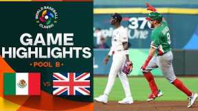 Mexico vs. Great Britain 2026 World Baseball Classic | Game Highlights