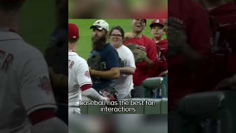 Baseball fans have great sportsmanship #basketball #respect #player