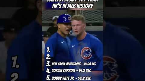 FASTEST Inside-The-Park Home Runs Ever!!