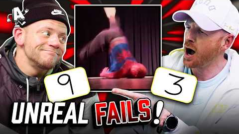 Dude Perfect Rates UNBELIEVABLE Fan Sports Fails and NBA Announcer Does Play-by-Play