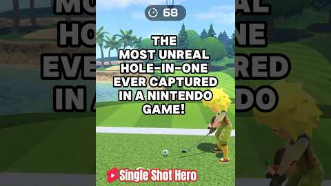 Satisfying Hole-In-One In Nintendo Sports #golf #satisfyingvideo #game