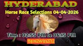 HYDERABAD 🐎 RACE 04-04-2026 | TIPS WITH ANALYSIS | FREE HORSE RACE TIPS | #hyderabadracetips