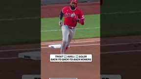 THREE STRAIGHT HOMERS 😱 #mlb #angels #trout #baseball #homerun