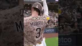 The sound off the bat 😮‍💨 #mlb #padres #baseball #highlights #homerun #sandiegopadres