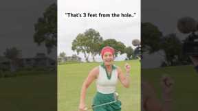 Alexis Golf Shot from IMPOSSIBLE Angle.. 😳