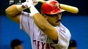 Juan González slugs his 45th HR of 1996