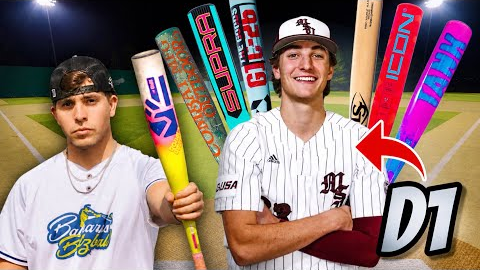 Can a D1 Baseball Player Hit a Homerun With Every Bat We Own?