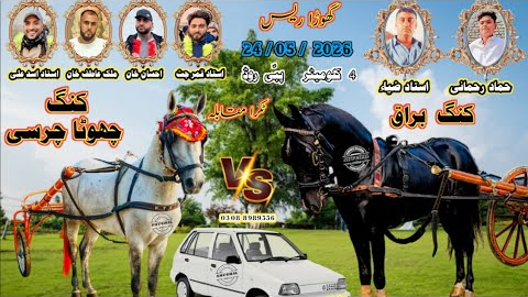 Buraq Vs Chota Charsi Horse Race || Tanga Race || #horse #horseriding #viral 