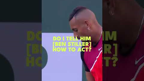 Nick Kyrgios Doesn't Tell Ben Stiller How To Act 🥶