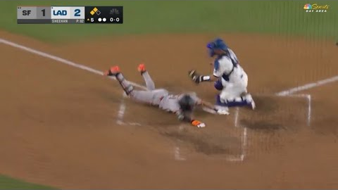 JUNG HOO LEE'S FIRST MLB INSIDE-THE-PARK HOMER! (First Giant player to do so at Dodger Stadium 😲)