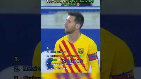 Top Worst Shots Ever Recorded in Football 😭