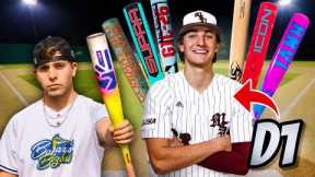 Can a D1 Baseball Player Hit a Homerun With Every Bat We Own?