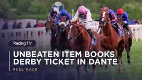 Frankel colt Item 5/1 second-favourite for Derby following Dante win | Full Race | 2026 | Racing TV