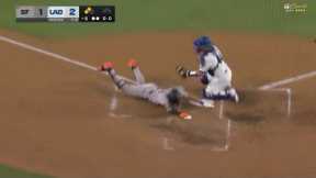 JUNG HOO LEE'S FIRST MLB INSIDE-THE-PARK HOMER! (First Giant player to do so at Dodger Stadium 😲)