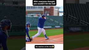 Everyone thought he couldn’t hit the ball until 😱 @MLB #mlb #baseball