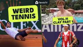 Marriage Proposals, Sinner Pool Dive & Clay Falls 🤣 | Weird Tennis Vol. 11 Clay SZN Part 1