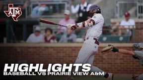 Baseball Highlights: A&M 16, Prairie View 7