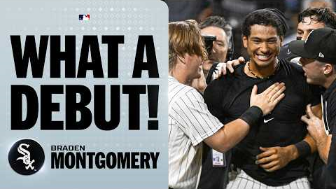 Full day of Braden Montgomery's DREAM DEBUT (Walk-off homer, first AB, first hit for White Sox!)