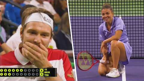 Tennis Players Losing It 😂 | Funniest Moments from Tie Break Tens 2026