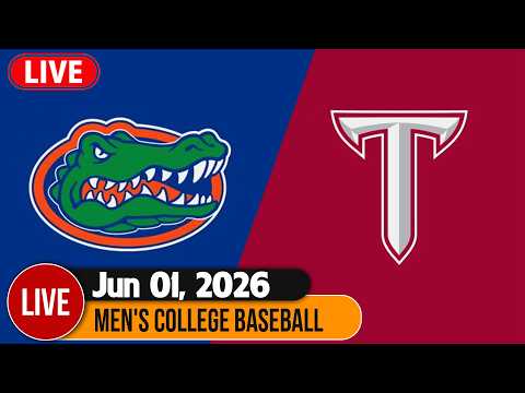 Florida vs Troy LIVE 06/01/2026 | Men's College Baseball 2026 | NCAA Baseball Championship Live