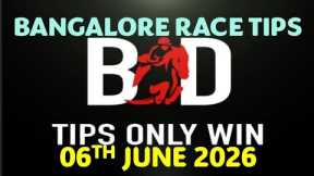BANGALORE RACE TIPS | 06/06/2026 | HORSE RACING TIPS | TODAY BANGALORE RACE TIPS | (@TIPSONLYWIN)