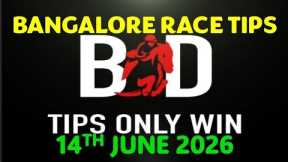 BANGALORE RACE TIPS | 14/06/2026 | HORSE RACING TIPS | TODAY BANGALORE RACE TIPS | (@TIPSONLYWIN)