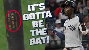 Jazz Chisholm Jr. LAUNCHES a go-ahead home run for the Yankees! 😮‍💨 (With Aaron Judge's bat! 😅)