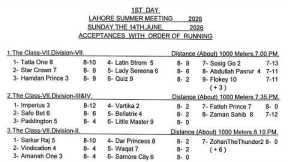 LRC Live - 1st Day Lahore Summer Meeting 2026 | 14 June, 2026 #horse #race #horserace